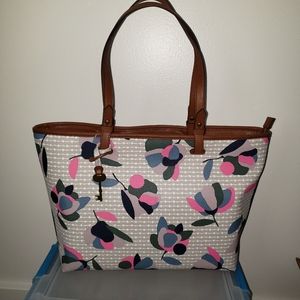 NWT Floral Fossil Rachel Tote Bag